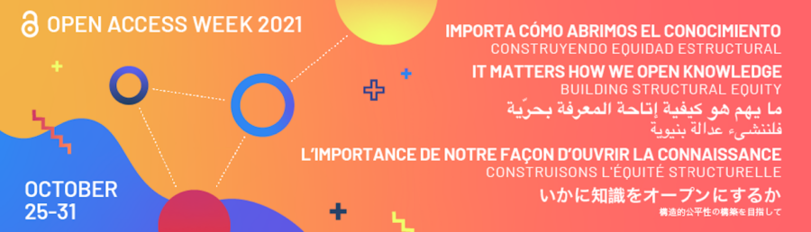 Open Access Week 2021 banner