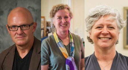 Headshots of Brian Cockburn, Julia Merkel, and Jennifer Keach.