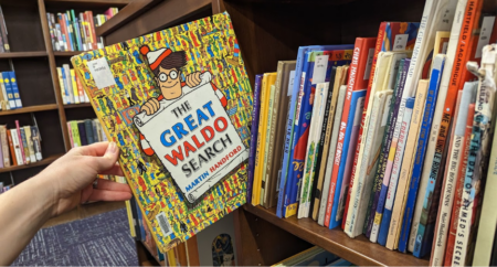 photo of a shelf of children's books