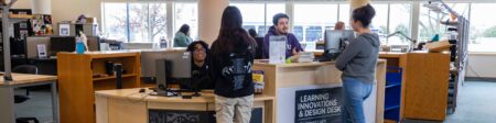 learning innovations and design desk in rose